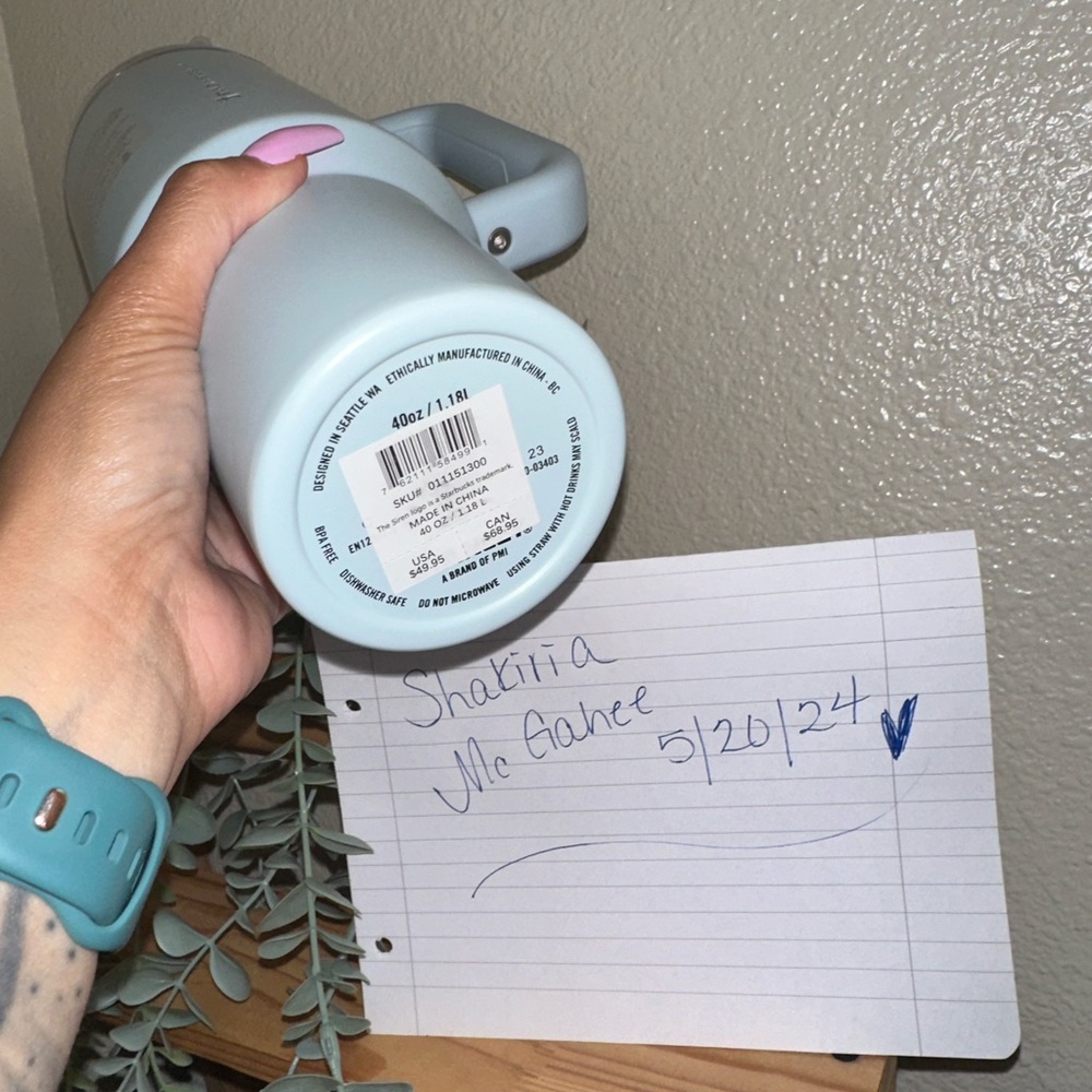 Baby Blue Starbucks x Stanley
